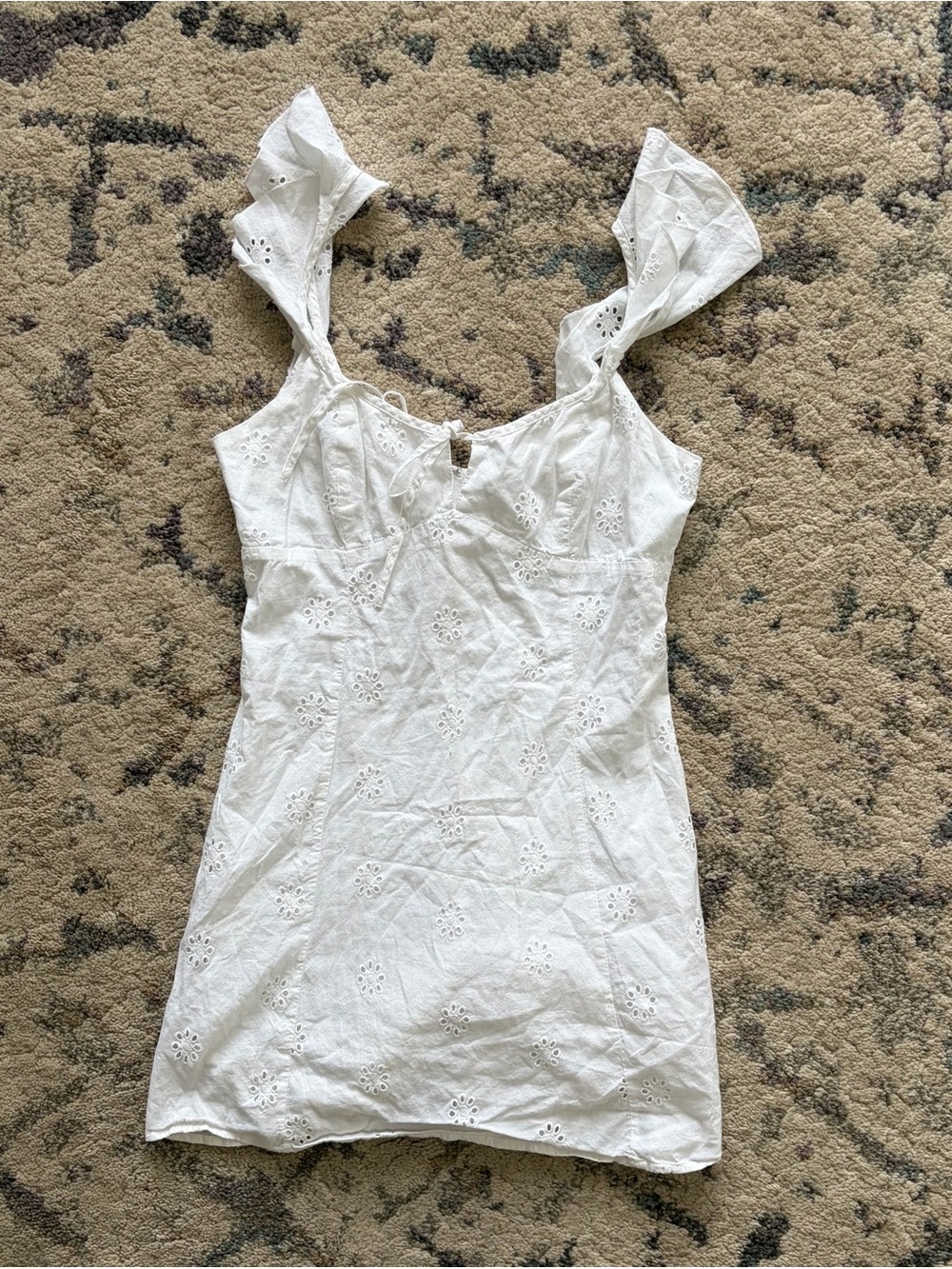 Princess Polly Benihana Mini Dress White Low Impact - Picture 4 of 5